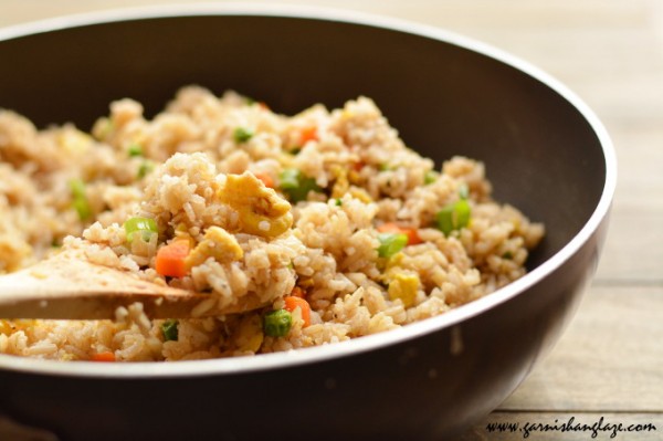Vegetable Fried Rice - Garnish & Glaze
