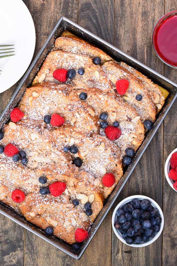 Overnight Coconut-Almond French Toast