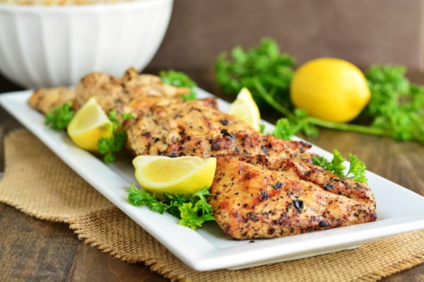 Grilled Lemon Pepper Chicken Garnish And Glaze 3799