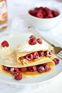 Raspberry Biscoff Crepes | Garnish & Glaze