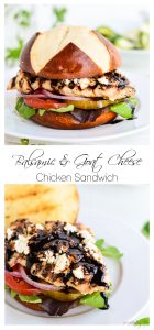 Balsamic and Goat Cheese Chicken Sandwich | Garnish and Glaze