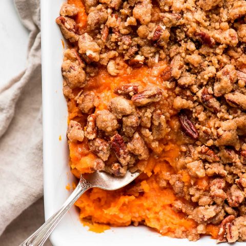 Sweet Potato Casserole - Garnish & Glaze