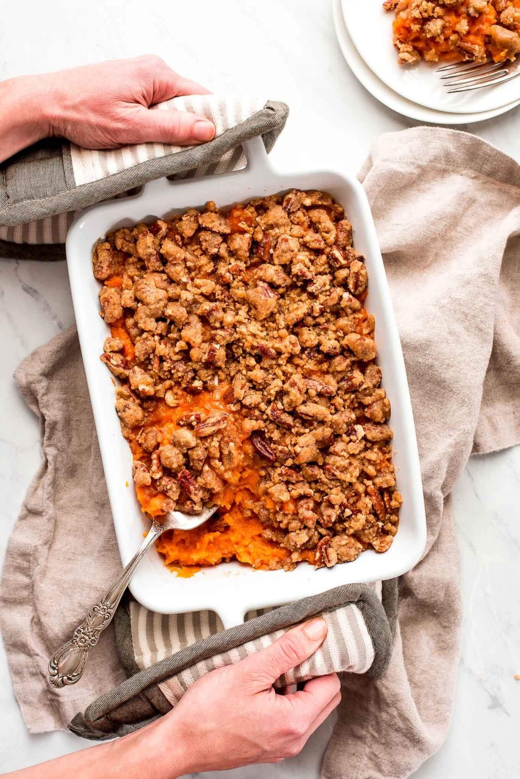 Sweet Potato Casserole - Garnish & Glaze