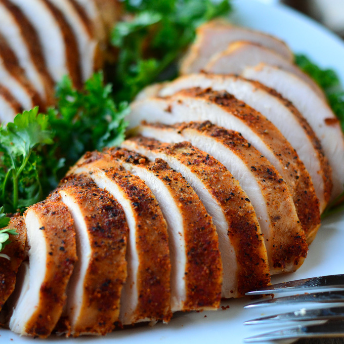 Slow Cooker Turkey Breast And Gravy Garnish And Glaze