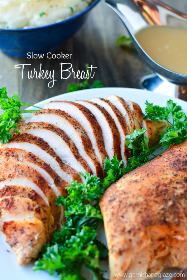 Slow Cooker Turkey Breast and Gravy - Garnish & Glaze