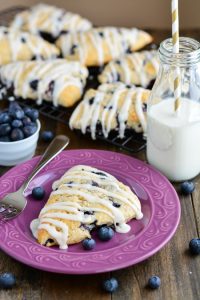 Blueberry Scones | Garnish & Glaze