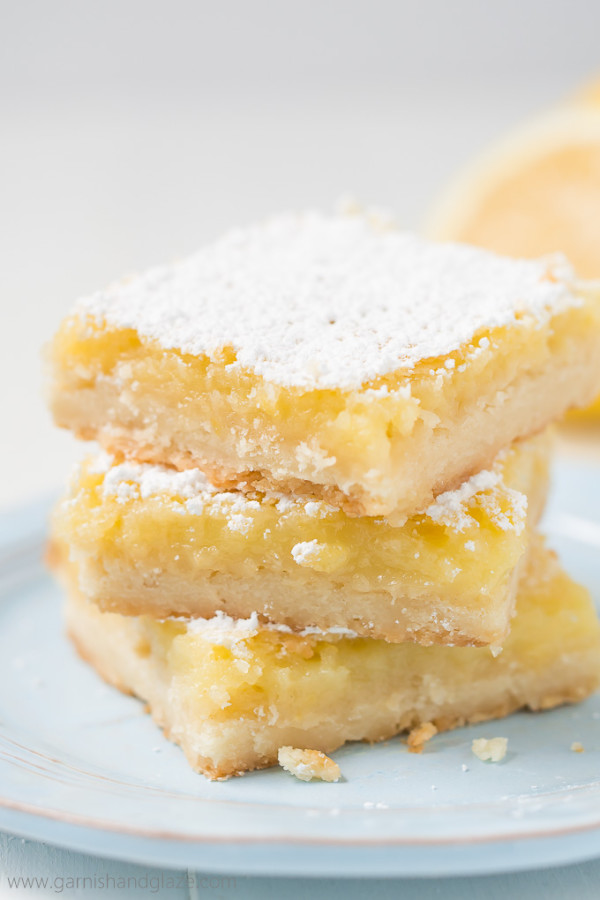 Classic Lemon Bars - Garnish & Glaze