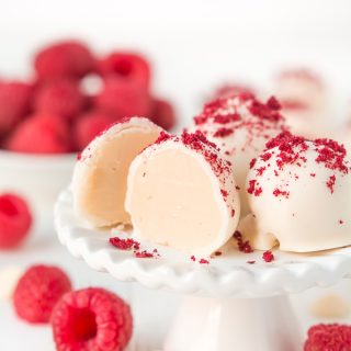 White Chocolate Raspberry Truffles - Garnish & Glaze