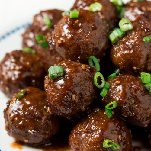 30 Minute Teriyaki Meatballs Garnish And Glaze