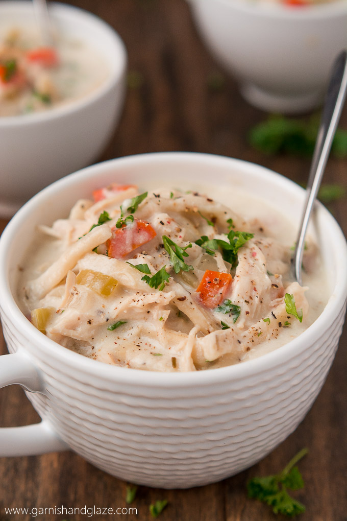 Creamy Chicken Noodle Soup - Cooking Classy