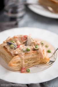 Slow Cooker Chicken a la King Puff Pastry is a creamy and comforting classic dish made simple but still pretty enough to serve to dinner guests.