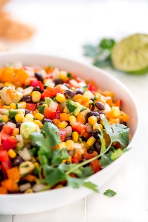 Black Bean and Corn Salsa - Garnish & Glaze