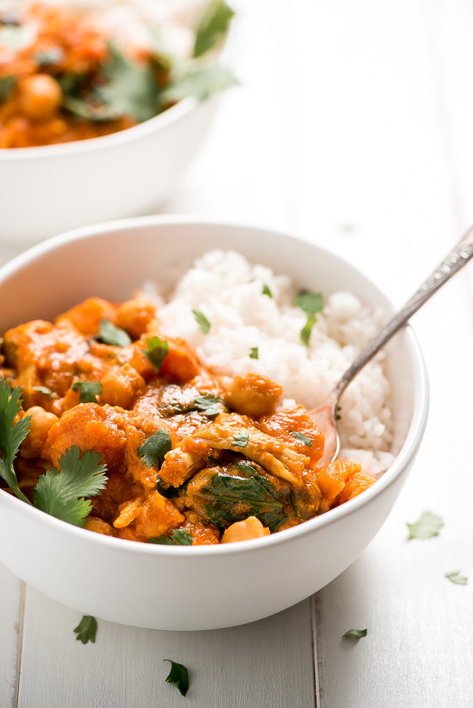 Instant Pot or Slow Cooker Chicken Curry - Garnish & Glaze
