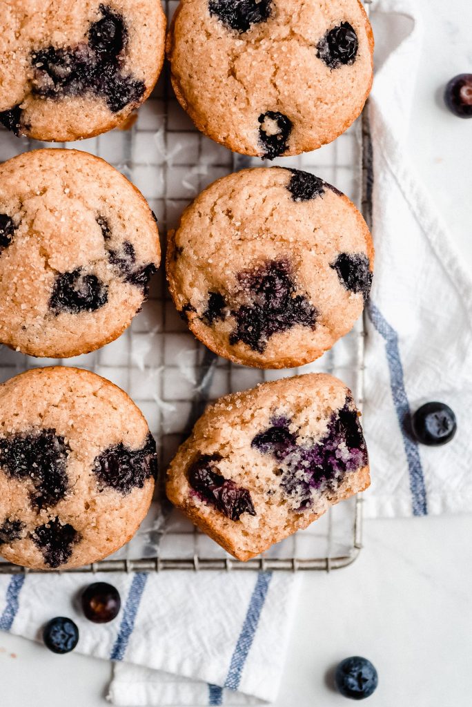 Greek Yogurt Blueberry Muffins - Garnish & Glaze