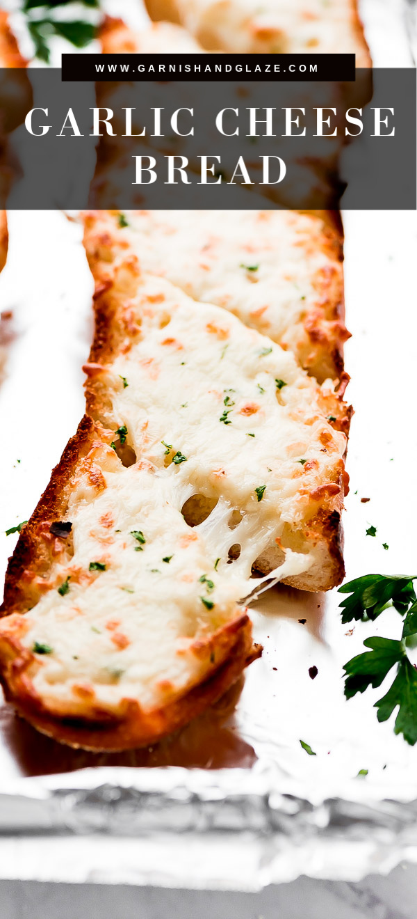 5-Minute Garlic Cheese Bread - Garnish & Glaze