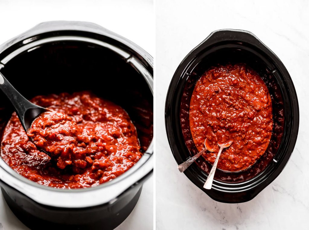 Slow Cooker Spaghetti Meat Sauce - Garnish & Glaze