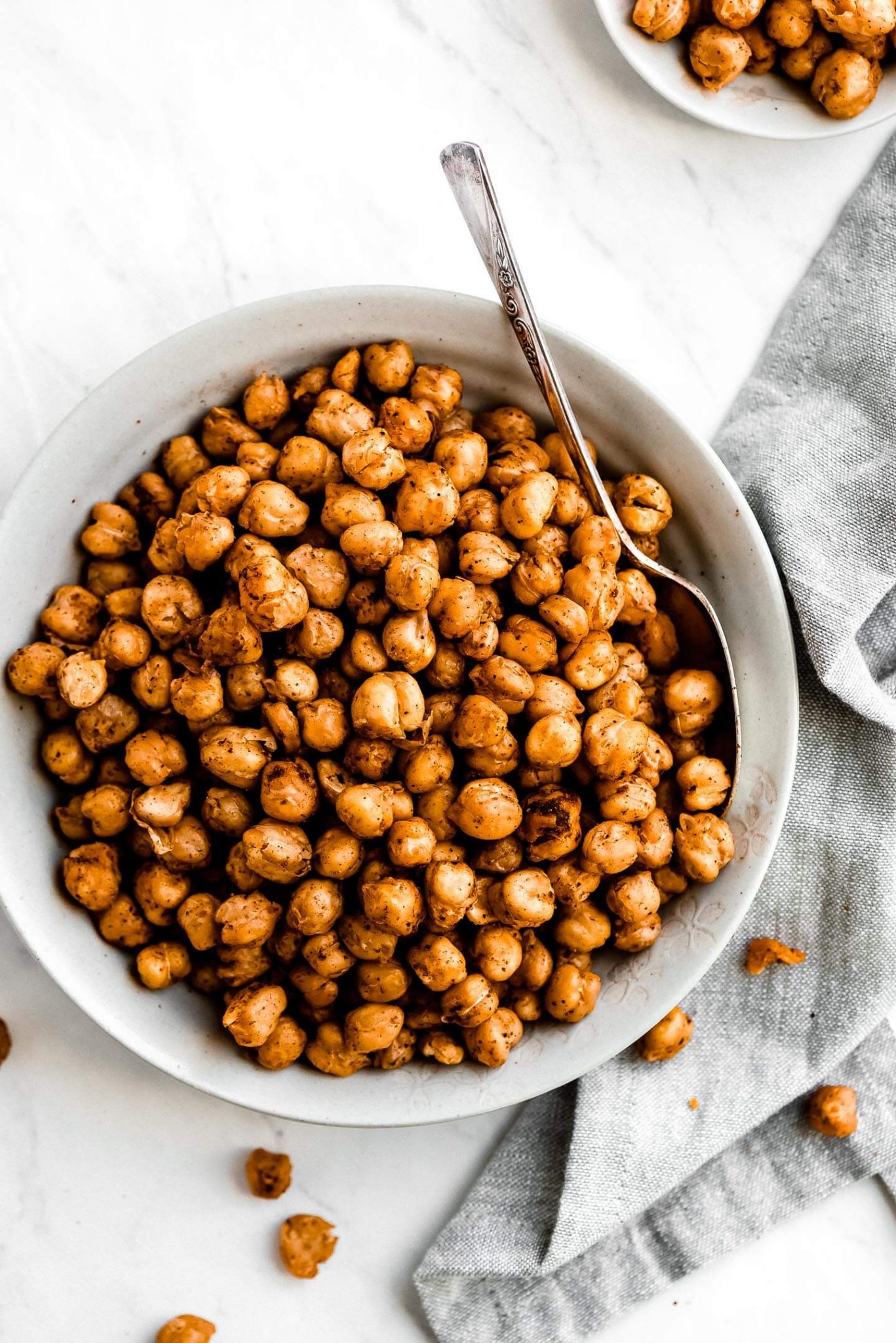 Crispy Roasted Chickpeas - Garnish & Glaze