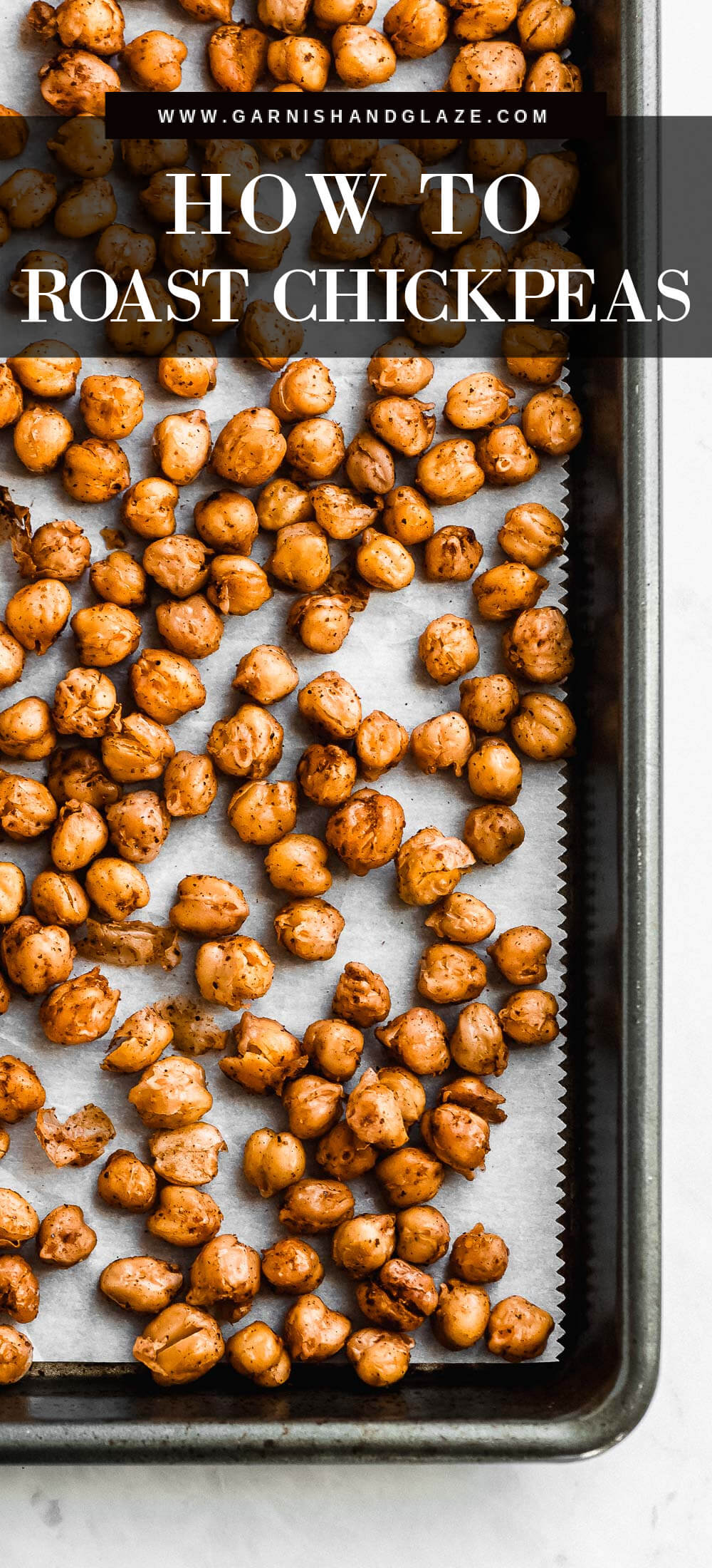 Crispy Roasted Chickpeas - Garnish & Glaze