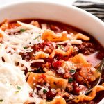 Lasagna Soup - Garnish & Glaze