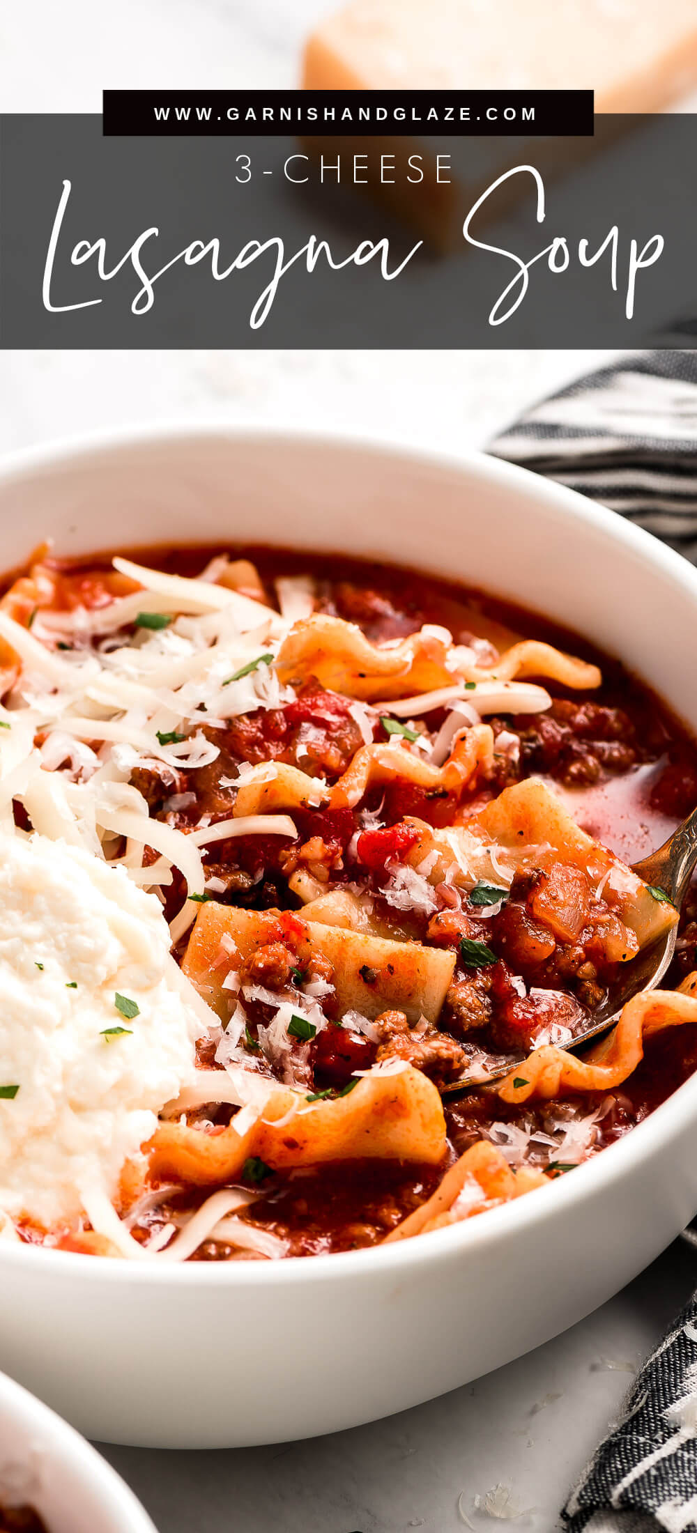 Lasagna Soup - Garnish & Glaze