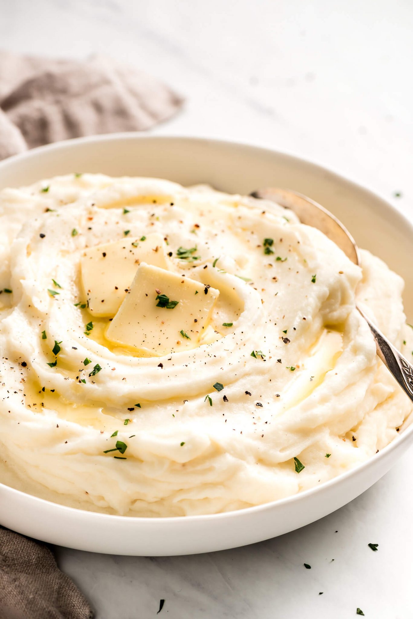 The BEST Mashed Potatoes - Garnish & Glaze