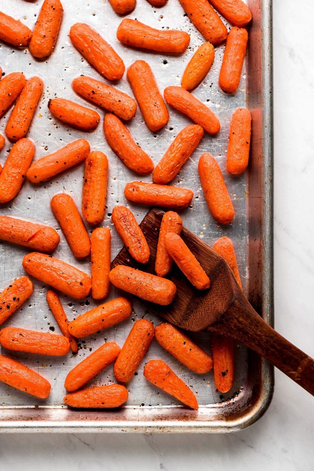 Roasted Baby Carrots - Garnish & Glaze