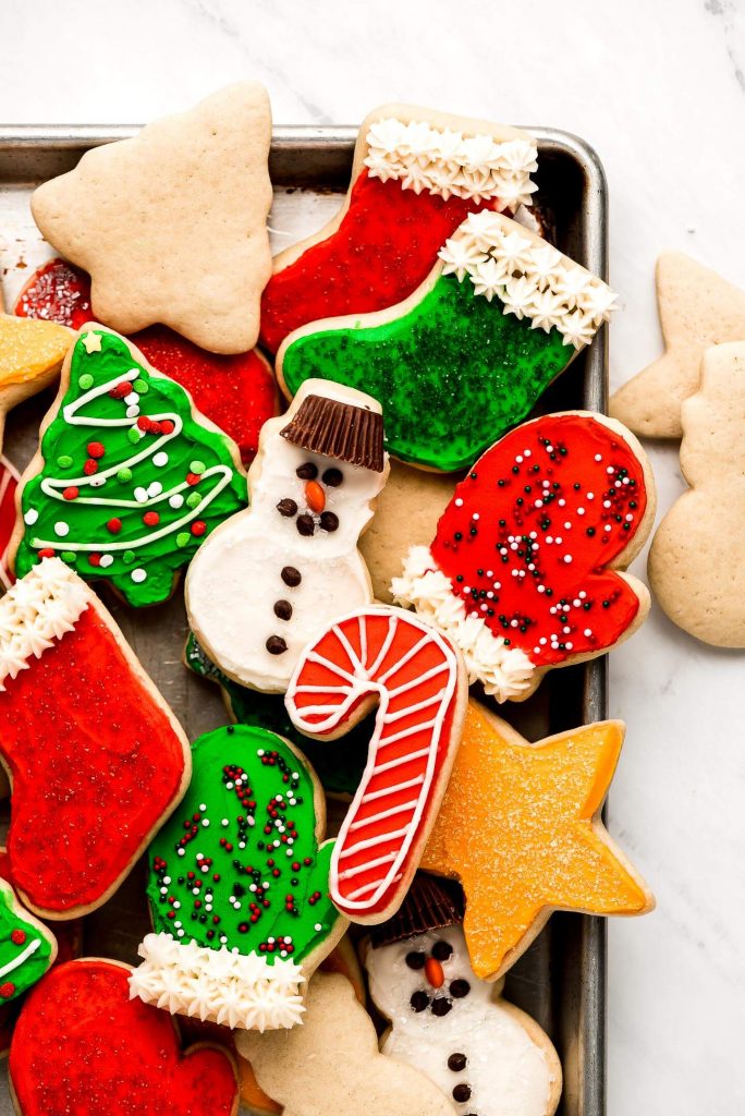 Christmas Sugar Cookies - Garnish & Glaze