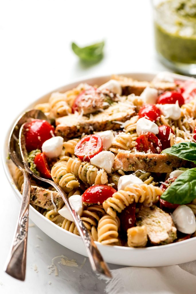 Pesto Pasta Salad - Garnish & Glaze