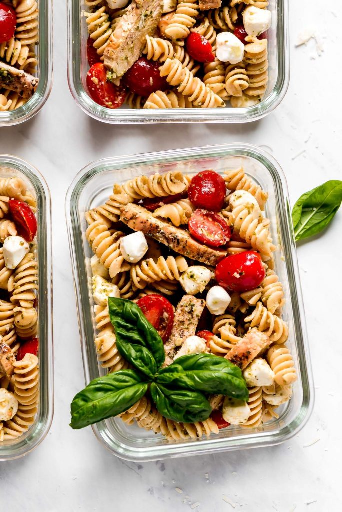 Pesto Pasta Salad - Garnish & Glaze