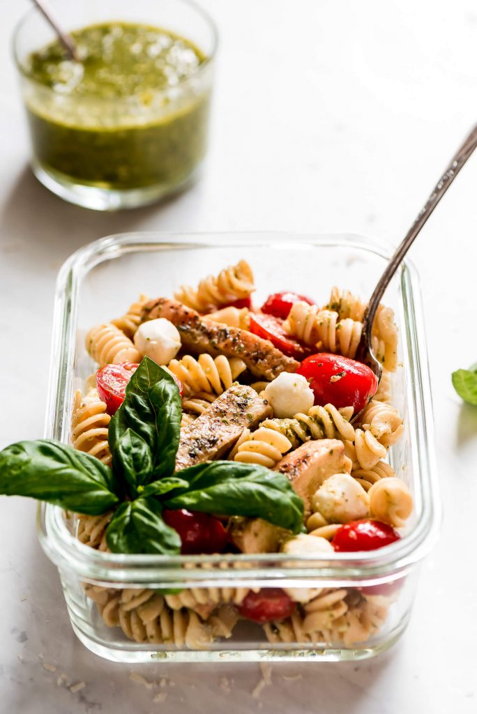 Pesto Pasta Salad - Garnish & Glaze