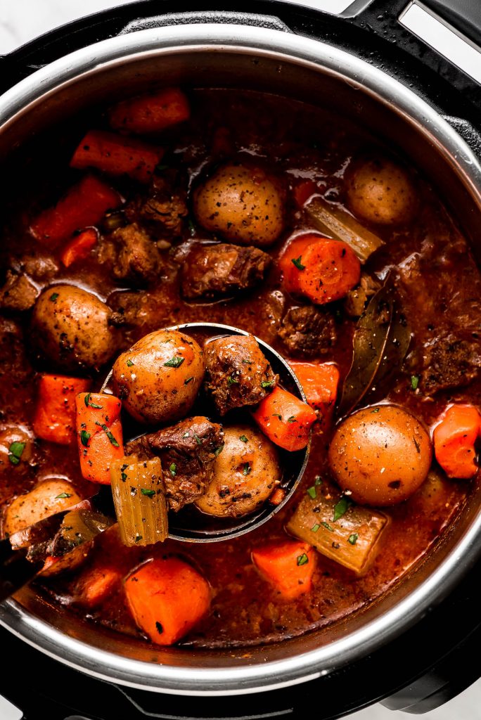 Instant Pot Beef Stew - Garnish & Glaze