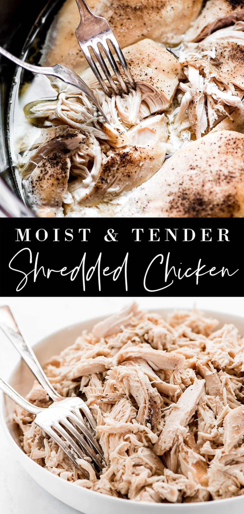 Slow Cooker Shredded Chicken - Garnish & Glaze