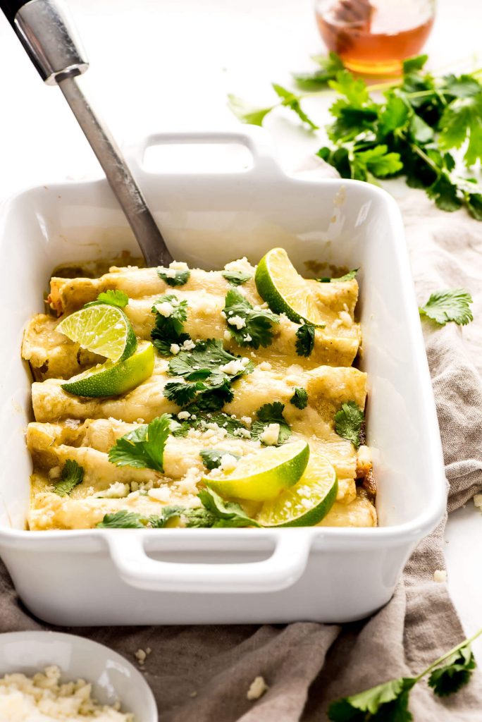 Honey Lime Chicken Enchiladas