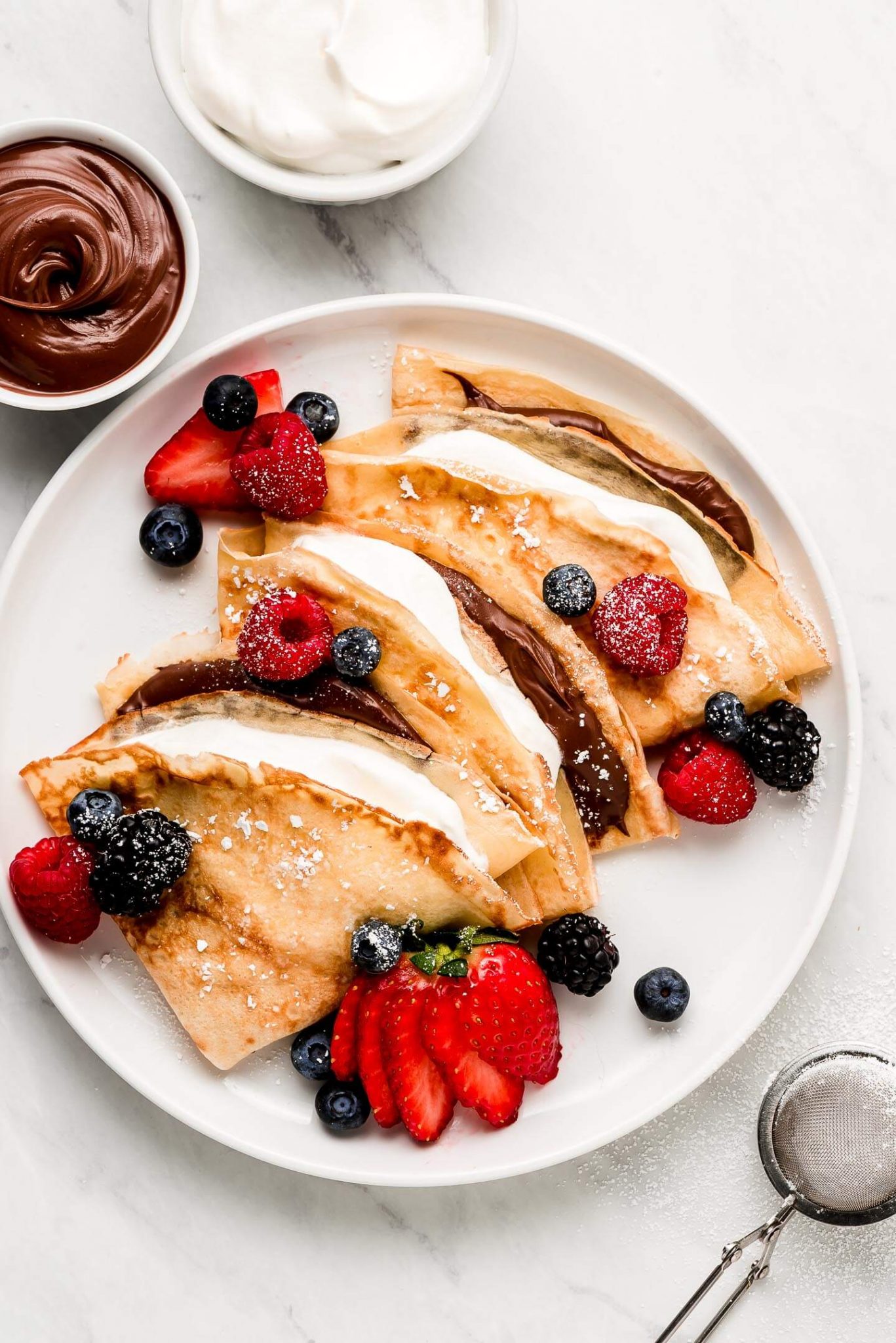 Perfect French Crepes - Garnish & Glaze