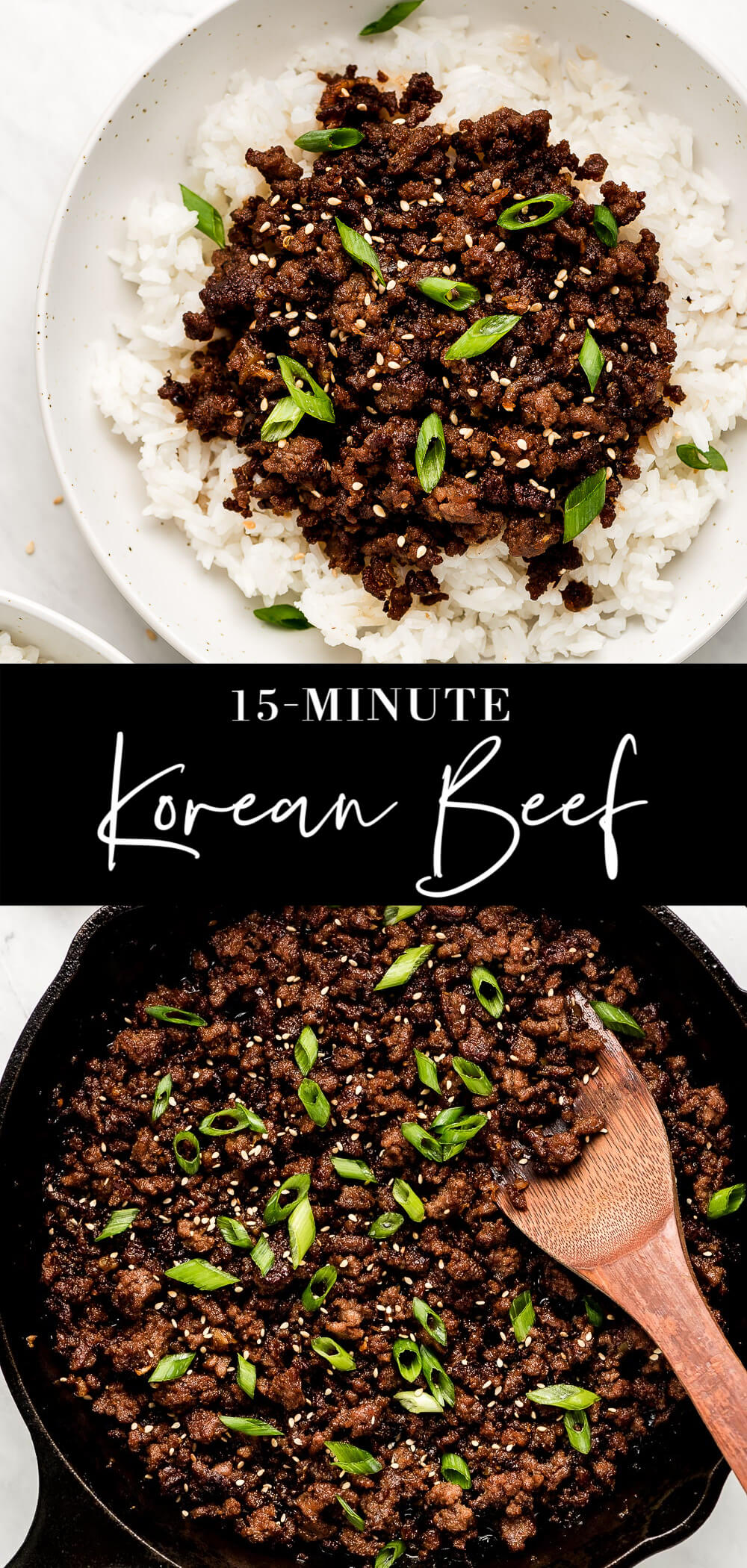 15-Minute Korean Ground Beef - Garnish & Glaze