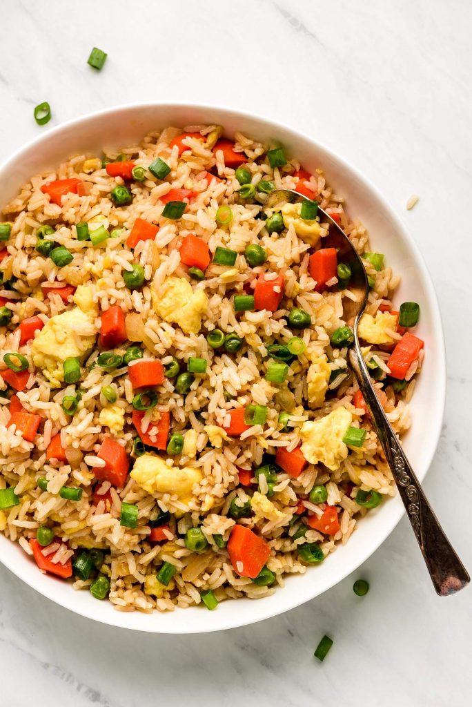 20-Minute Egg Fried Rice - Garnish & Glaze