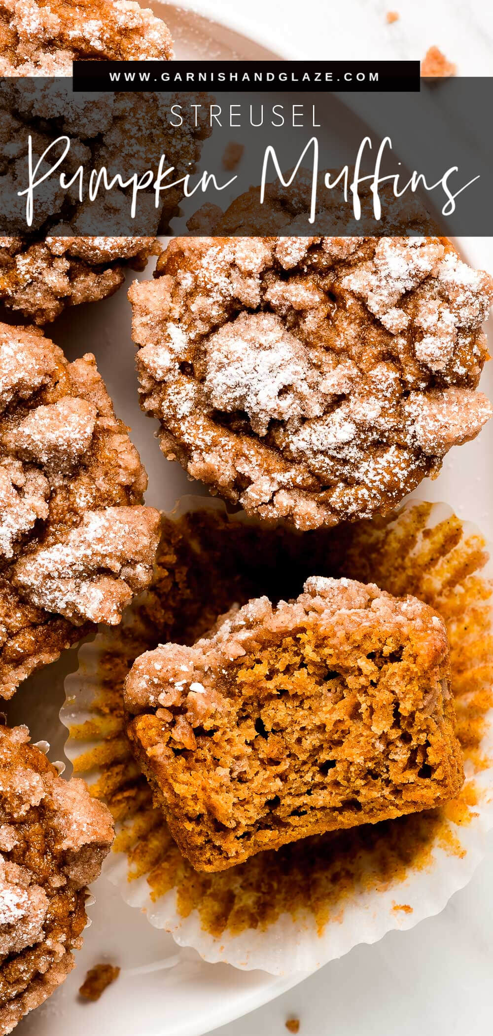 Pumpkin Streusel Muffins - Garnish &amp; Glaze